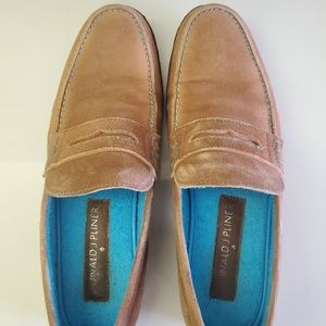 Donald J Pliner Suede Brown Slip On Loafers US 8.5